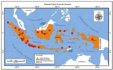 Potensi dan sebaran emas di Indonesia Potensi dan sebaran emas di Indonesia