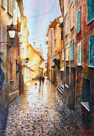 06-Daylight-Igor-Dubovoy-Realistic-Urban-Watercolor-Paintings-www-designstack-co