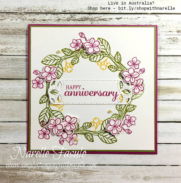 Create stunning cards and gifts with the gorgeous Best Birds stamp set. And if you have someone who is not a fan of birds, you just don't put one on, like on this card. You can still create a beautiful floral card minus the birds. See the stamp set here - http://bit.ly/2Md8ZLb
