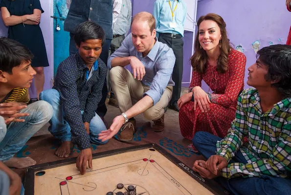 William and Kate visited the Salaam Baalak Trust - an Indian non-profit and non-governmental organization