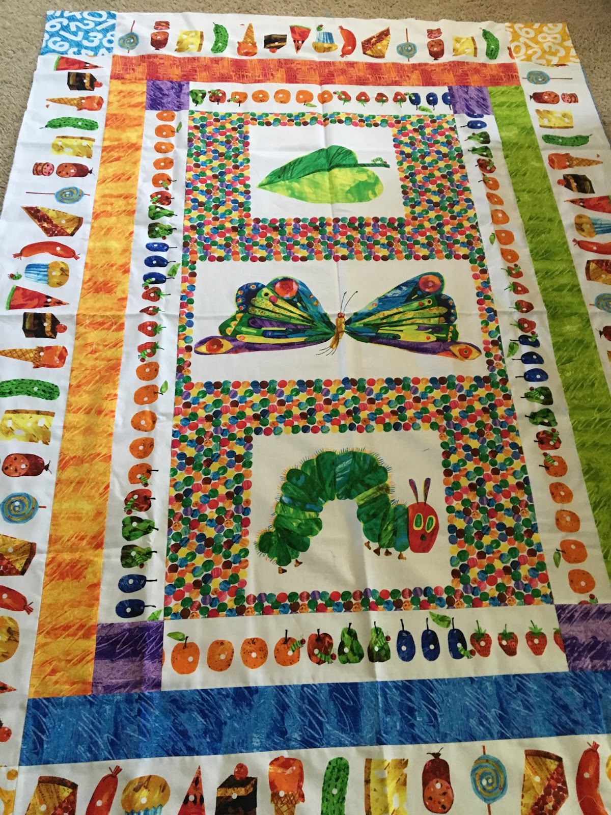 The McMackins' New Groove Hungry Caterpillar Quilt