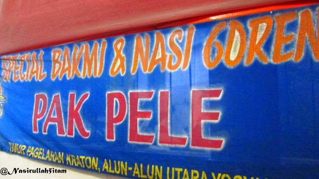 Warung Bakmi Pak Pele di dekat ALun-alun Utara, Yogyakarta