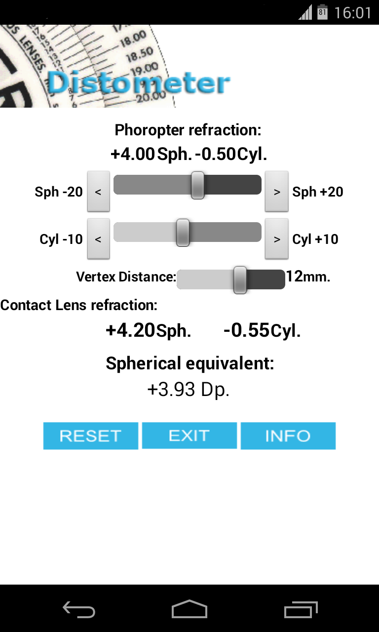 Distometer Png Recursos optométricos: App distometría Android