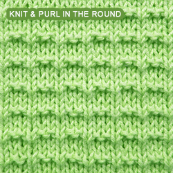 Ridge Rib - Pattern 1 - knitting in the round