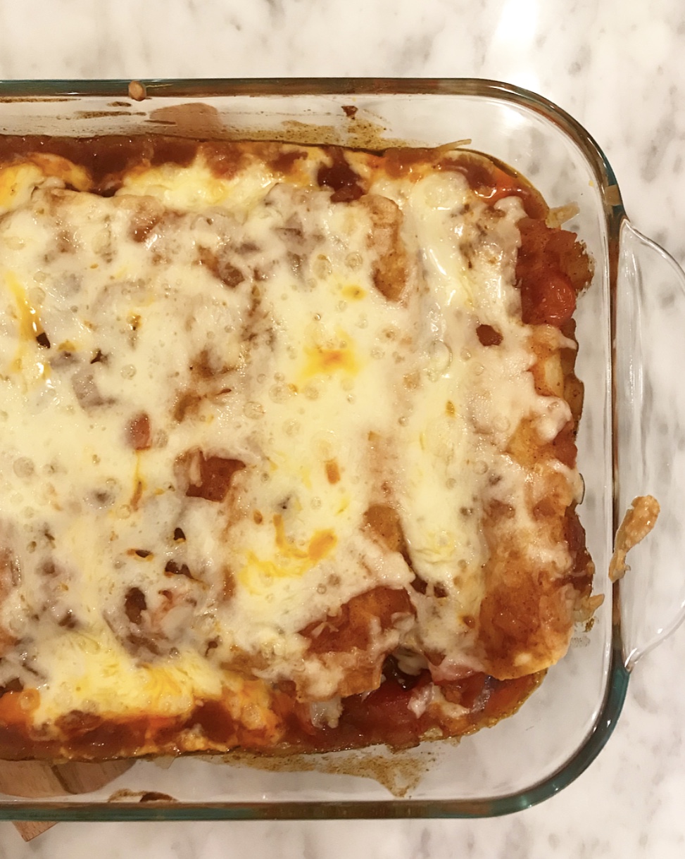 siriously delicious Leftover Turkey Enchiladas