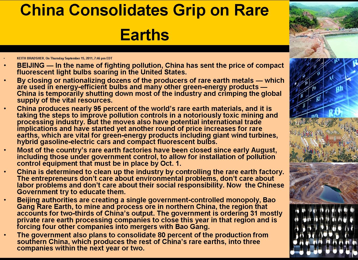 Dr Mat Rare Earth Technology, Environment and Human usage