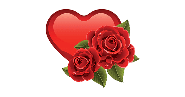 Double Roses Heart | Symbols & Emoticons