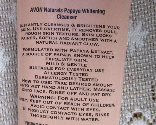 avon papaya cleanser