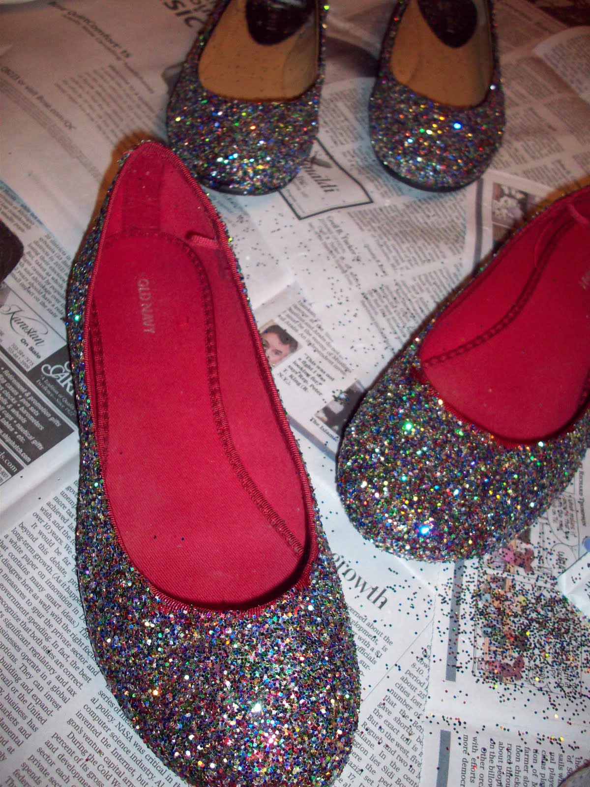 lazajoy glitter shoes
