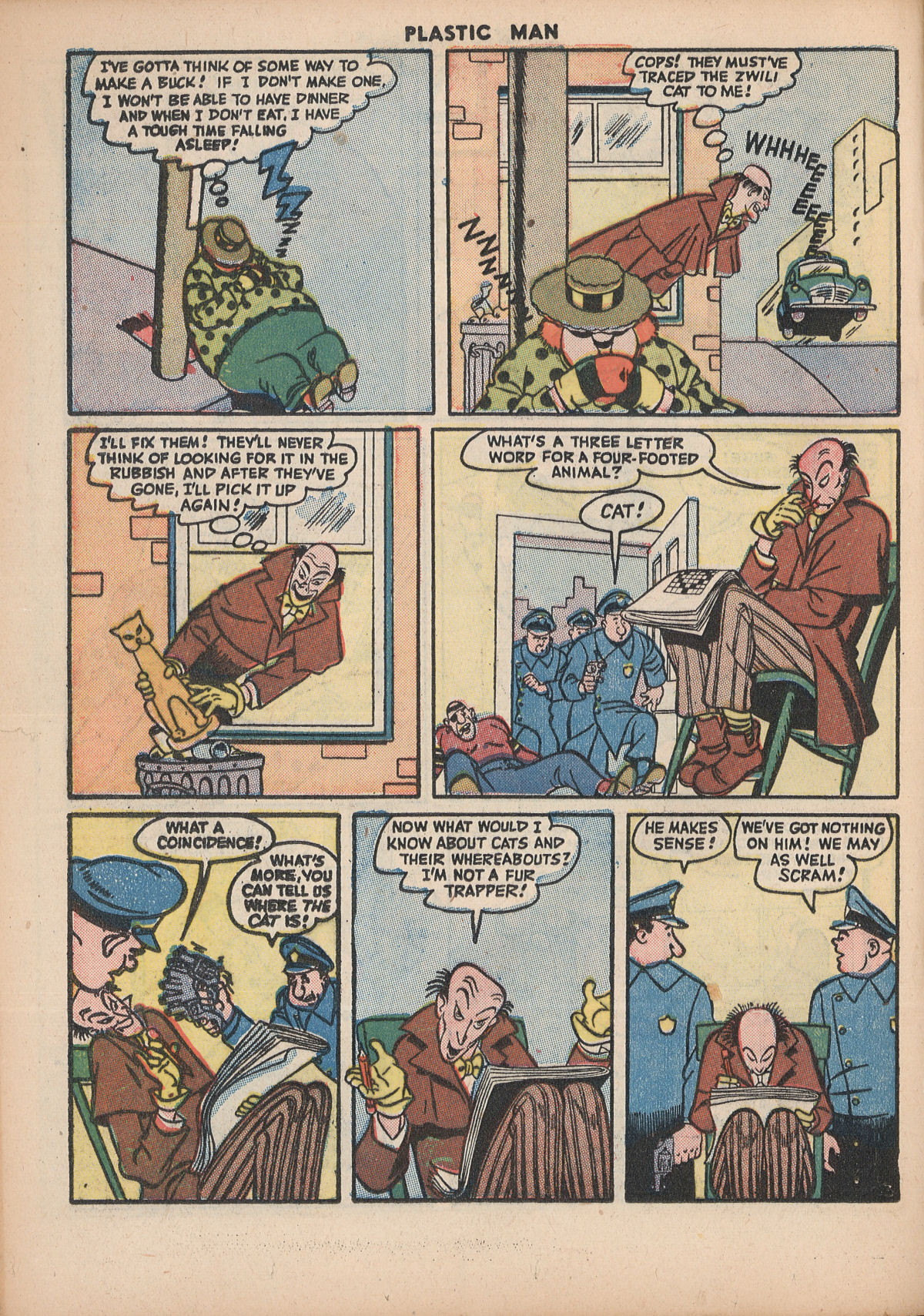 Read online Plastic Man (1943) comic -  Issue #6 - 28