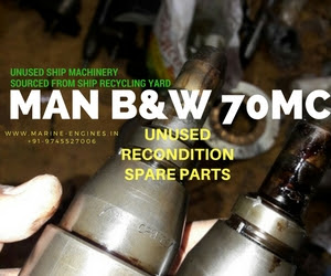 MAN B&W 70MC Spare Parts for Maintenance MAN B&W, Sulzer B&W, MAN B&W 70MC, Spare Parts, unused, recondition, ship machinery, sale, supplier, genuine, OEM, sell, Cylinder, Liner, Assy, Block, Piston, Crown, Rod, fuel, diesel