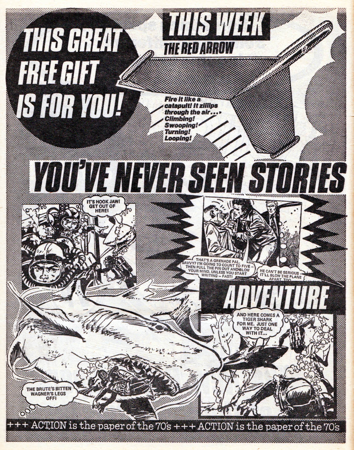 BLIMEY! The Blog of British Comics: Advert for ACTION No.1 (1976)