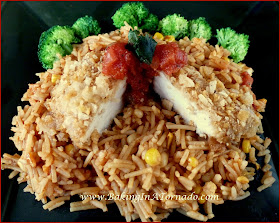 Taco Rice, an easy, flavorful side dish | recipe developed by www.BakingInATornado.com | #recipe #rice