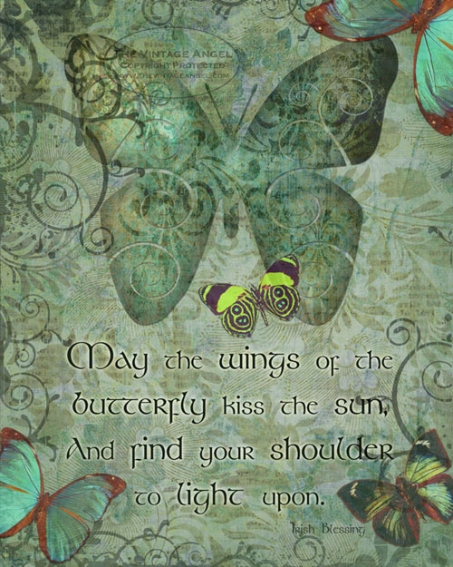 Ascending Butterfly Butterfly Irish Blessing for You! HappyStPatricksDay