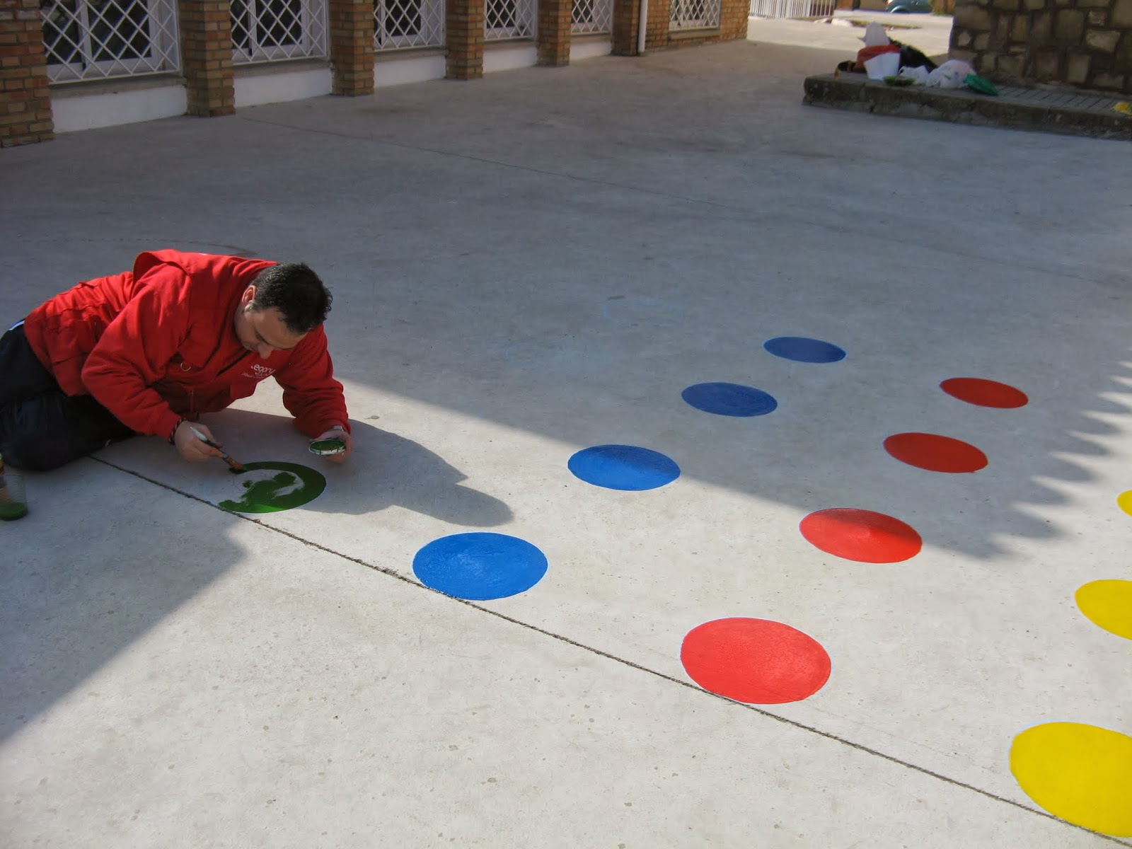 Pintar Juegos En El Patio De La Escuela Tengo un Juego