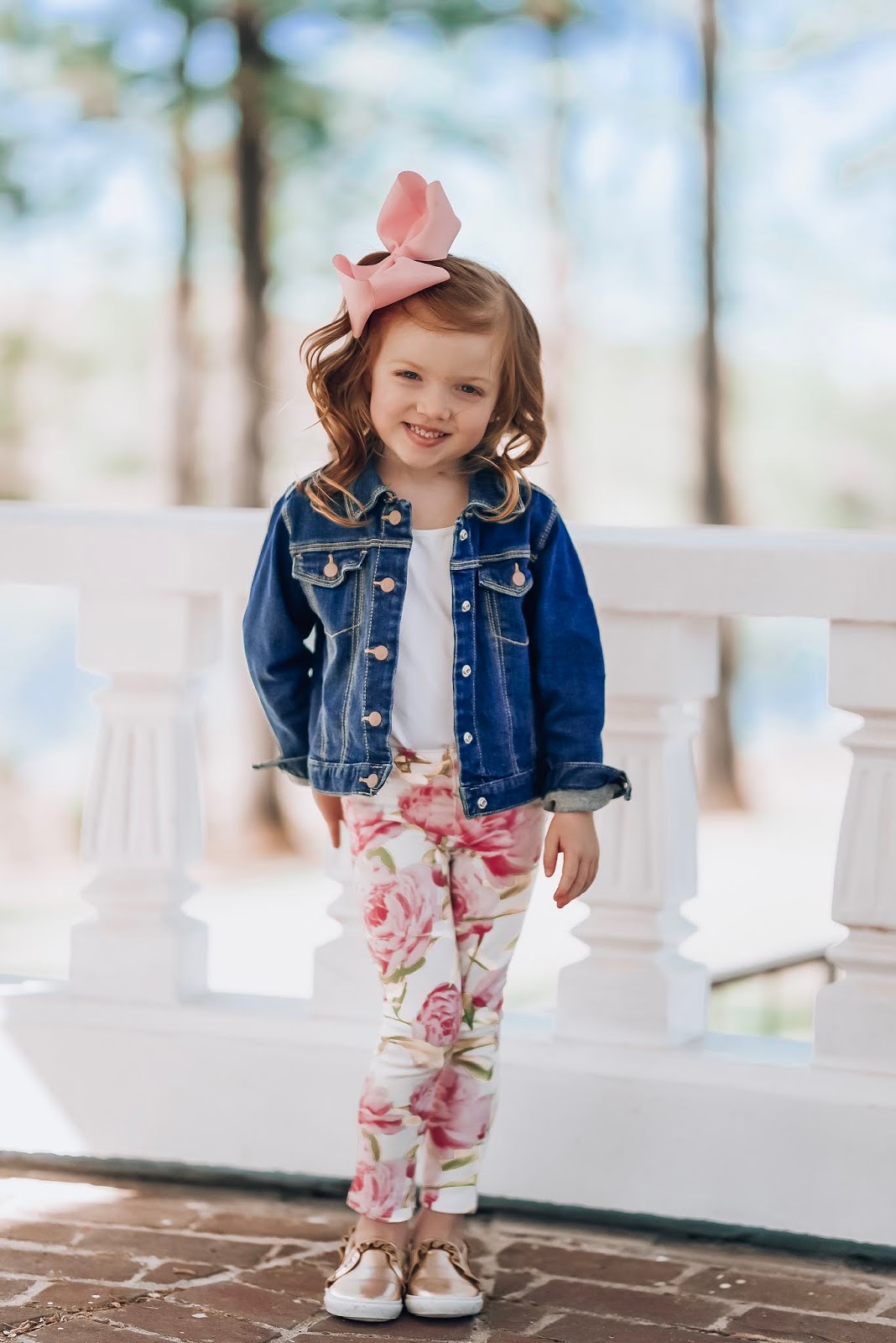 Spring Favorites with Walmart: Kids Fashion ($14 Rose Print Jeggings) - Something Delightful Blog #springfashion #affordablefashion #wedressamerica
