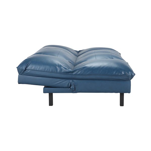 PONTUS/P Sofa Giường Da Tổng Hợp 182x114x85 cm Màu Xanh Dương