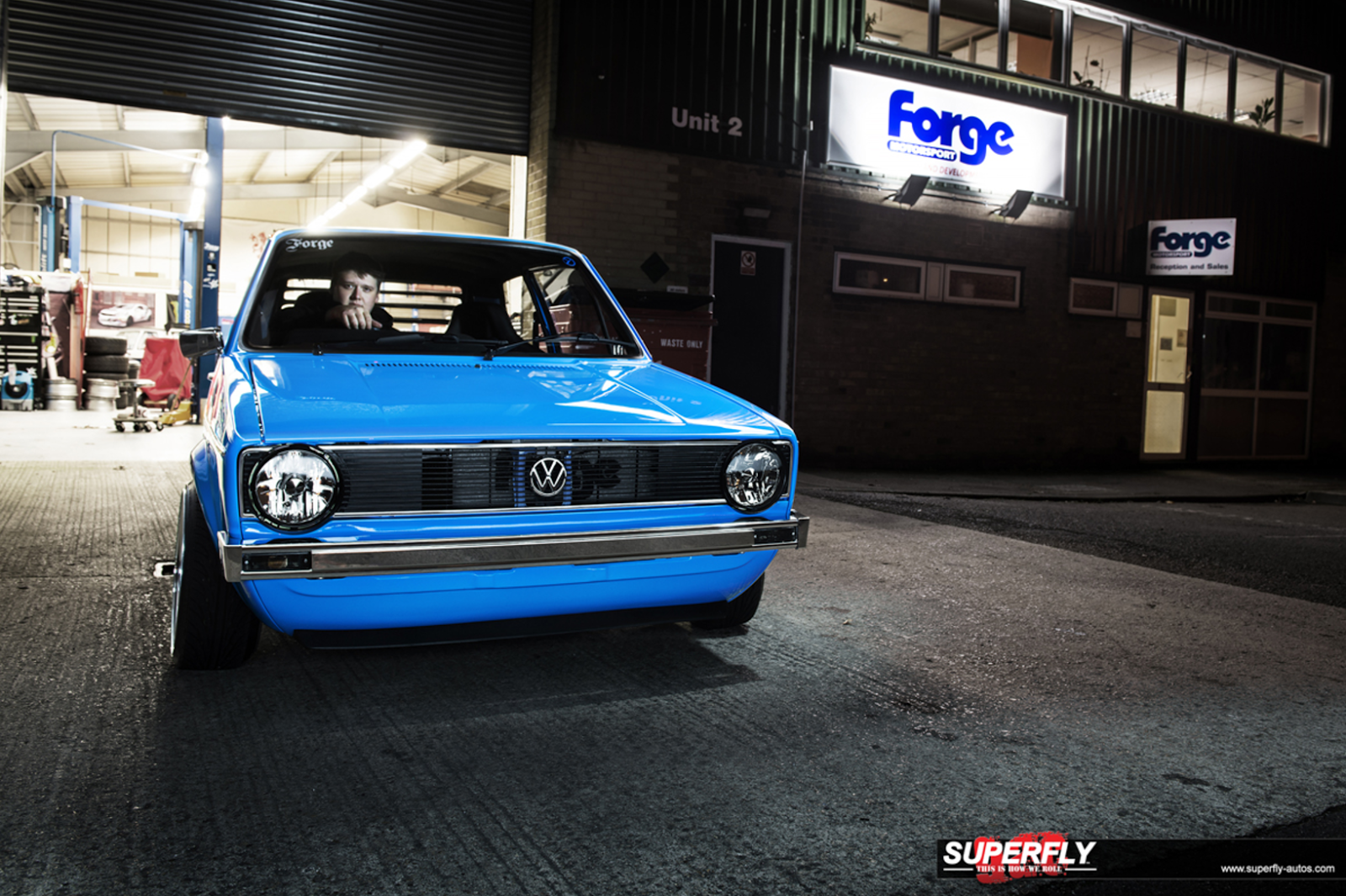 MOTORSPORTS VOLKSWAGEN MK1 GOLF…BLUE THUNDER