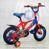 Sepeda Anak Wimcycle Superman 12 Inci Lisensi