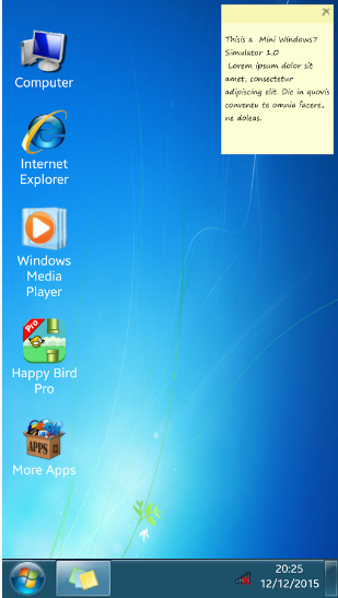 التطبيق Win7imulator التطبيق Win7imulator