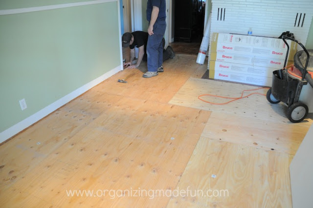 plywood hardwood flooring installing