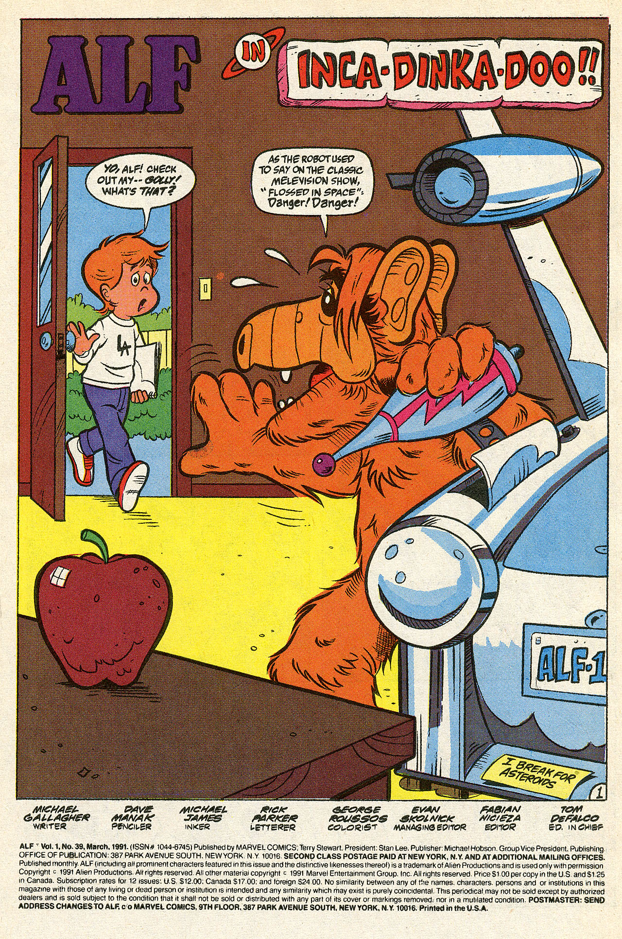 Read online ALF comic -  Issue #39 - 3