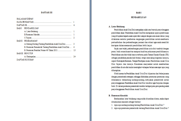 Contoh Karya Ilmiah Untuk Paud Guru Ilmu Sosial