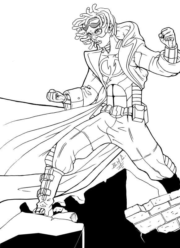 desenhos do super choque para colorir
