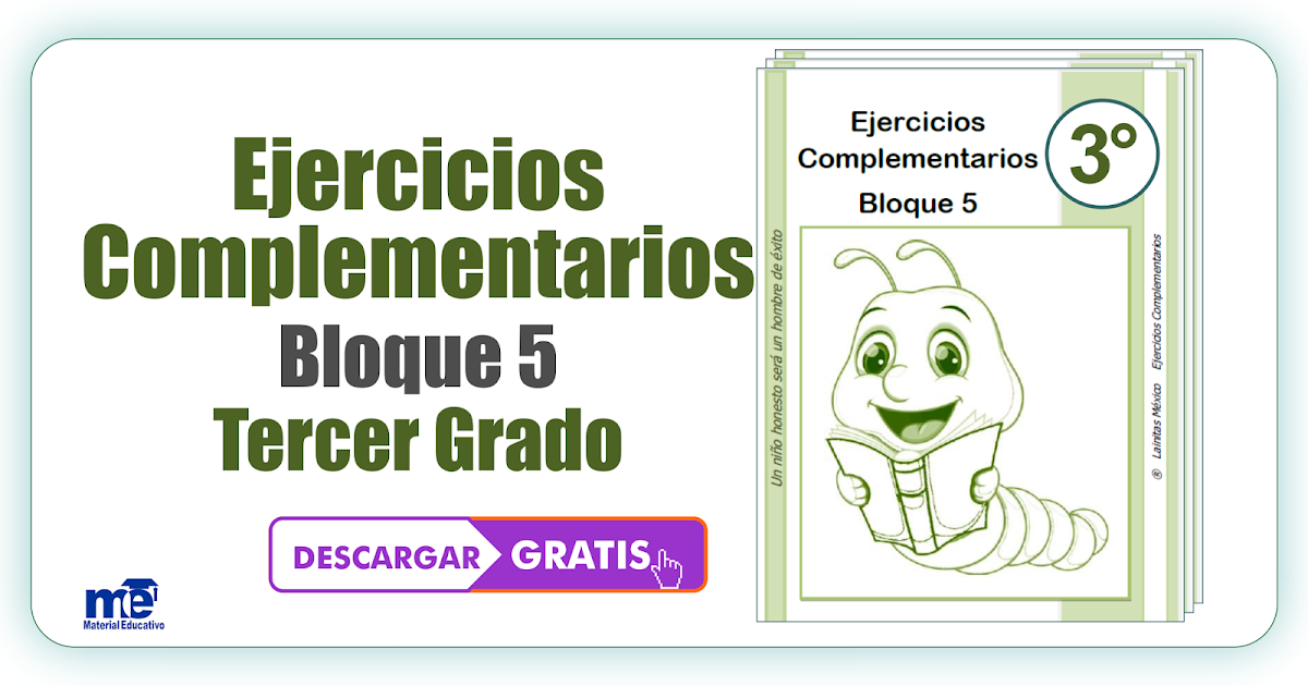 Ejercicios Complementarios Bloque 5 Tercer Grado Materiales
