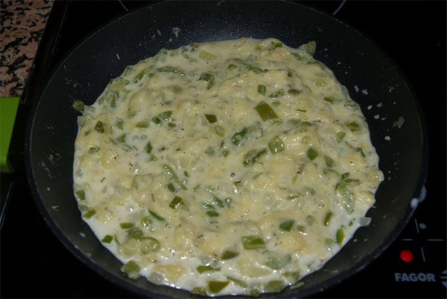 Receta de calabacines rellenos paso 4