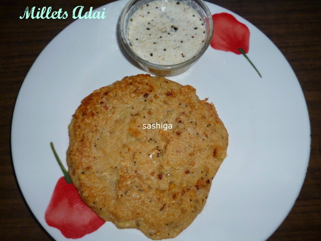 Sashiga Kitchen மிக்ஸட் சிறுதானிய அடை/ Mixed Millets Adai Millet
