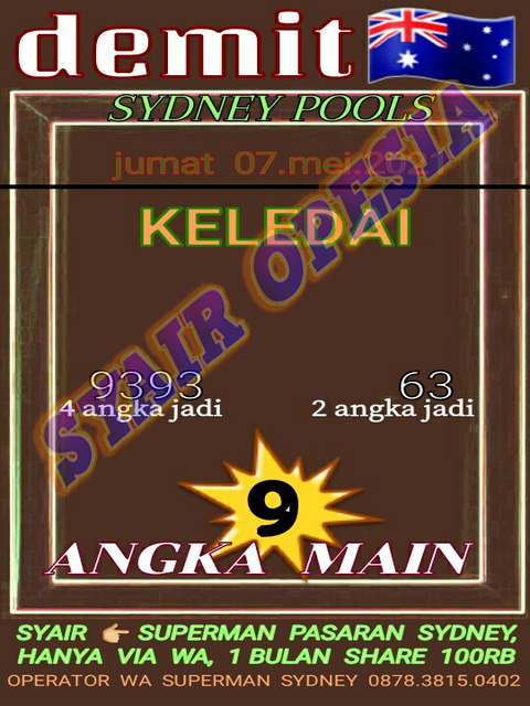 PREDIKSI SYDNEY COJEEL