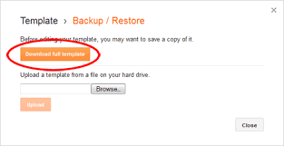 How to easily backup template blogger or blogspot