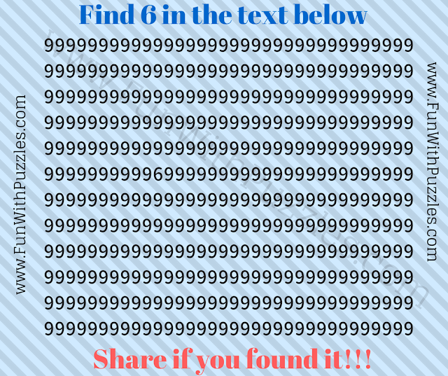 Test Your Visual Skills with Hidden Number 6 Puzzle