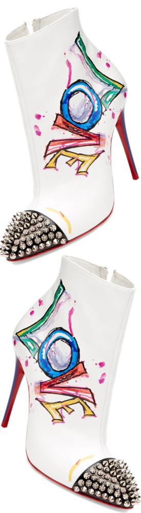 Christian Louboutin Love Is A Boot Leather Booties