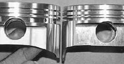 Altezza di compressione diversa Altezza di compressione diversa tra due pistoni per lo stesso motore