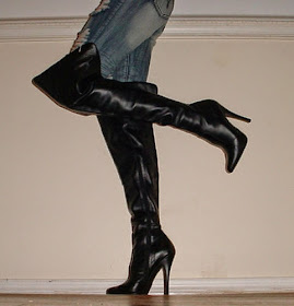 eBay Leather: Even Pleaser boots sell well when modeled so nicely!
