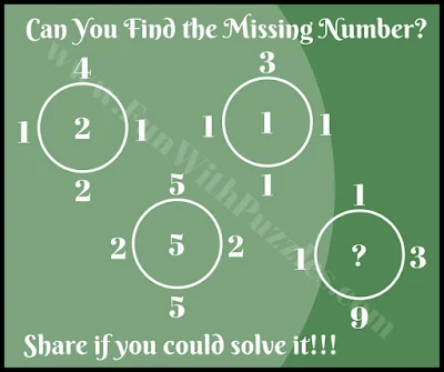 Tough maths brain picture puzzle challenge