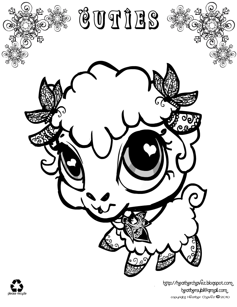 Quirky Artist Loft 39Cuties39 Free Animal Coloring Pages