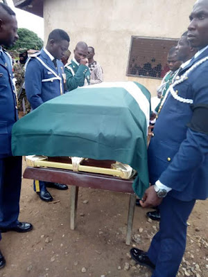 Photos: Army Captain killed by armed robbers two months to his wedding laid to rest in Taraba State