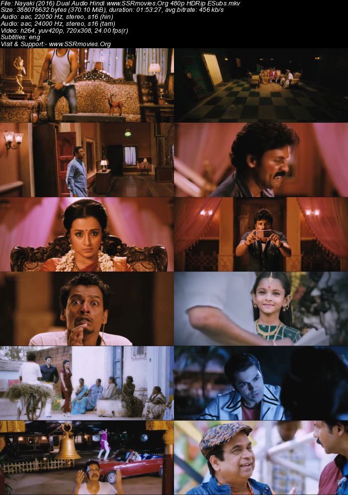 Nayaki (2016) Dual Audio Hindi 480p HDRip 350MB