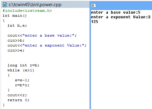 C++ Assignments , Quizz And Project : C++ How to find the power of any ...