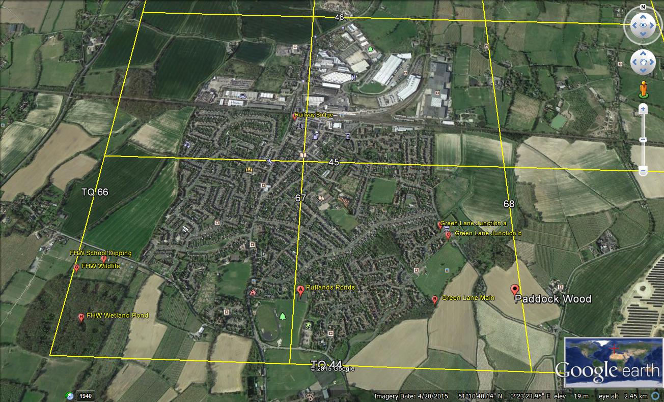 A Natural History of Paddock Wood in 2016 Drainage Ponds in Paddock Wood