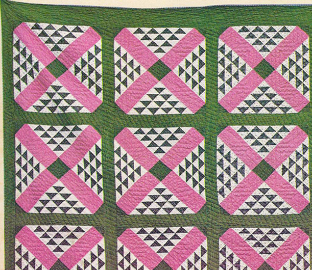 Barbara Brackman's MATERIAL CULTURE Regional Pattern Railroad Crossing