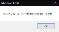 Notifikasi Aplikasi Aplikasi Excel Surat Keterangan Lupa Absen