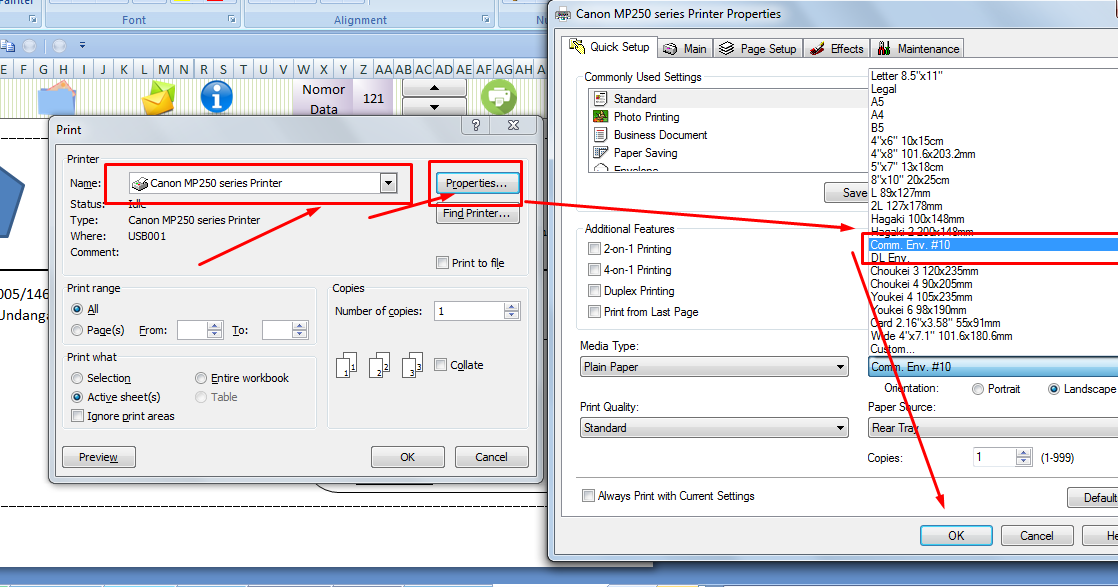 Ukuran Kertas Amplop Di Excel Y Soalan