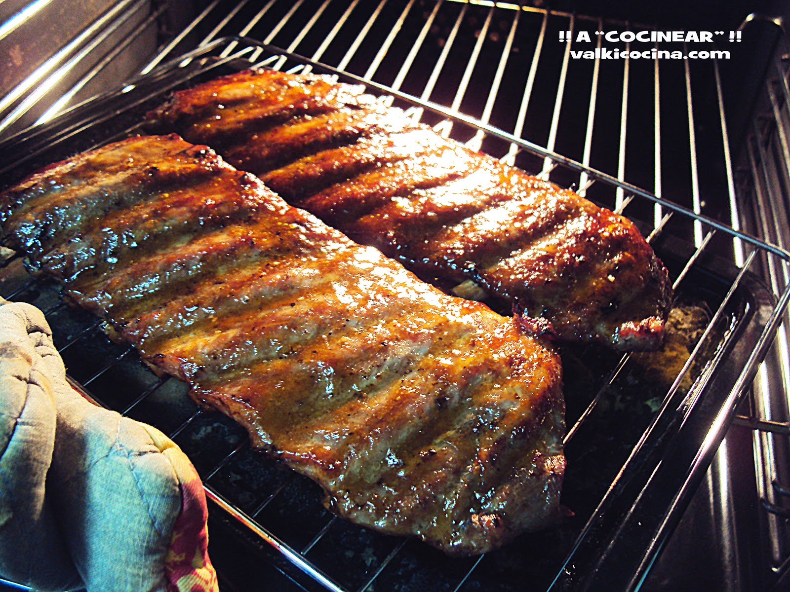 COSTILLAS DE CERDO AL HORNO CON MIEL Y MOSTAZA ¡¡A COCINEAR!! Recetas COSTILLAS DE CERDO AL HORNO CON MIEL Y MOSTAZA ¡¡A COCINEAR!! Recetas