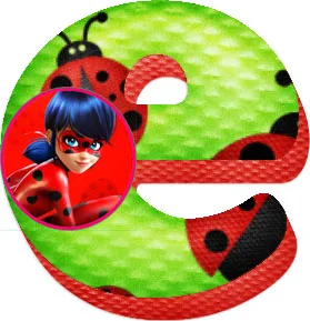 Abecedario de Miracoulus Ladybug. Miracoulus Ladybug Alphabet.