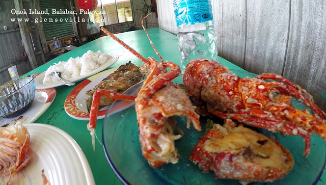 Onok Island, Balabac, Palawan, beach Onok Island, Balabac, Palawan, beach, lobster