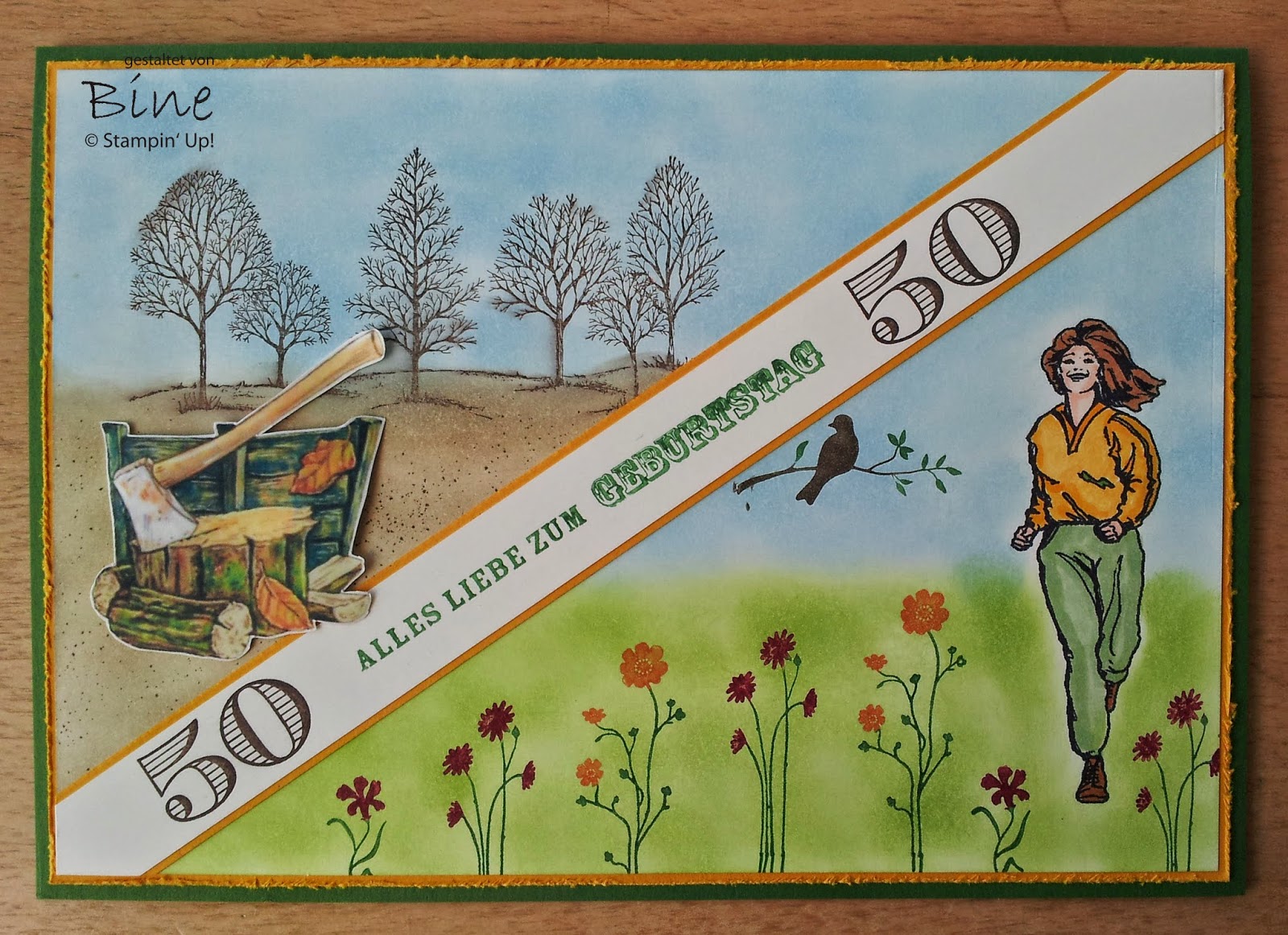 Bines Karten: Doppel-Geburtstag